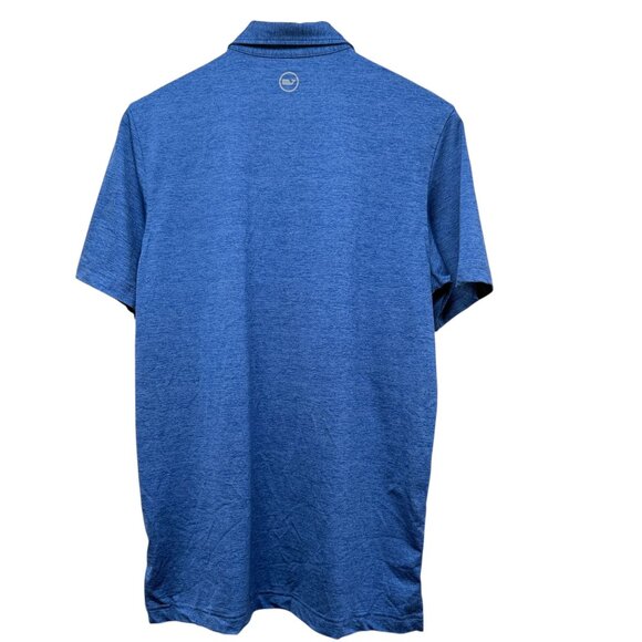 Vineyard Vines Performance Sankaty Polo  Small Mens Short Sleeve Golf Shirt Blue - Picture 3 of 10